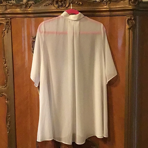 Gottex Sheer White Swimsuit Cover-Up - Picture 5 of 6